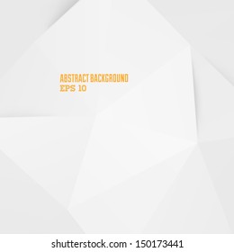 Abstract white geometric background for design