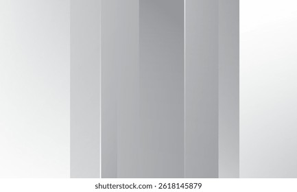 Abstract white geometric background design. Vector illustration