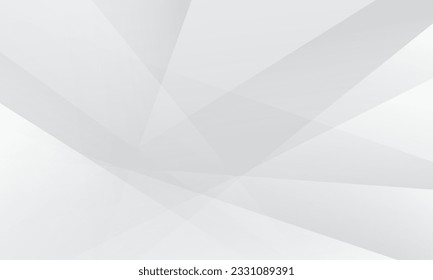 Abstract white geometric background. Dynamic shapes composition. Eps10 vector