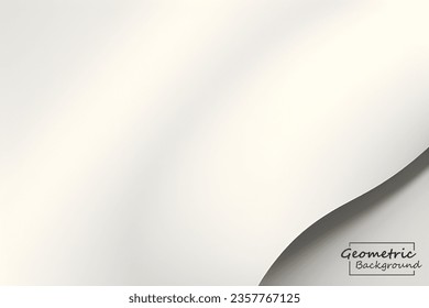 Resumen de fondo geométrico blanco. Composición dinámica de formas. Ilustración vectorial.