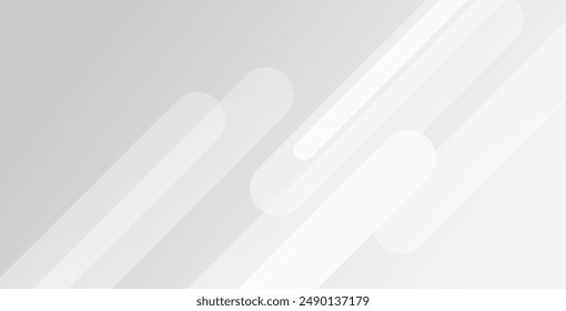 Abstract white geometric background. Dynamic shapes composition. gradient vanishing circles. Creative illustration for poster, web, landing, page, cover