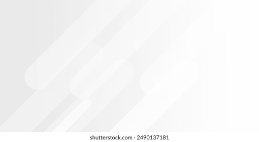 Abstract white geometric background. Dynamic shapes composition. gradient vanishing circles. Creative illustration for poster, web, landing, page, cover