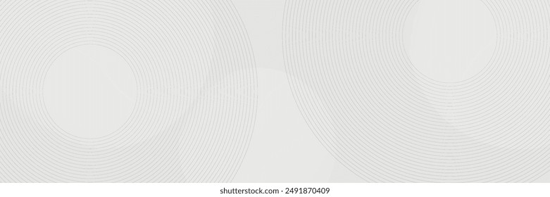 Abstrakter weißer geometrischer Hintergrund. Dynamische Formenzusammensetzung. Fehlender Gradient im Kreis. Creative Illustration für Poster, Web, Landing, Page, Cover, modern, eps10.