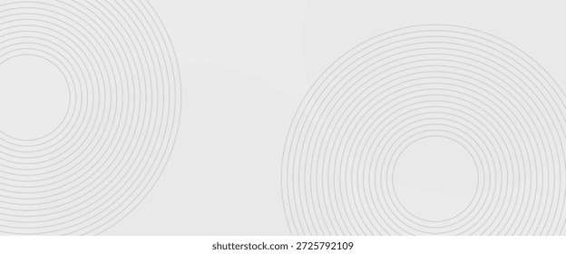 Fundo geométrico branco abstrato. Composição de formas dinâmicas. círculos que desaparecem de gradiente. Ilustração criativa para cartaz, web, landing, página, capa

