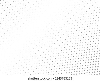 Resumen de fondo geométrico blanco con círculos grises. Efecto semitónico. Ilustración del vector