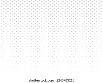 Resumen de fondo geométrico blanco con círculos grises. Efecto semitónico. Ilustración del vector