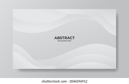 Abstract white geometric background. Modern background design. gradient color. Fluid shapes composition. Fit for presentation design. website, basis for banners, wallpapers, brochure, posters