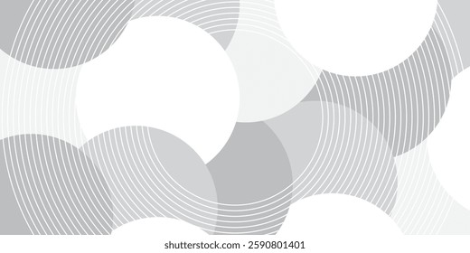 Abstract white geometric abstract background overlap layer on bright space with lines effect decoration simple abstract modern design