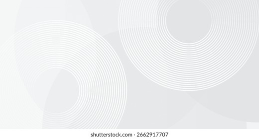 Abstract white geometric abstract background overlap layer on bright space with lines effect decoration simple abstract