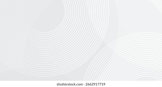 Abstract white geometric abstract background overlap layer on bright space with lines effect decoration simple abstract modern art