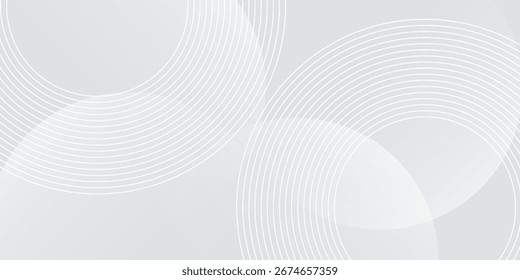 Abstract white geometric abstract background overlap layer on bright space with lines effect decoration. modern design