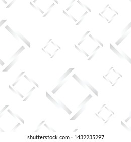 Abstract white geometric background pattern with copy space. Premium Vector