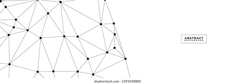 fondo geométrico blanco abstracto con patrón de forma triangular y molecular
