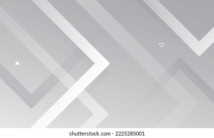 Abstract white geometric background with triangles. Dynamic shapes composition. Vector illustration
