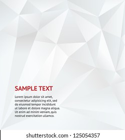 Abstract White Geometric Background. Vector Illustration