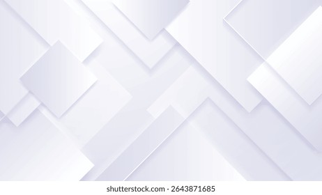 Abstract White Geometric Background. Vector Illustration.