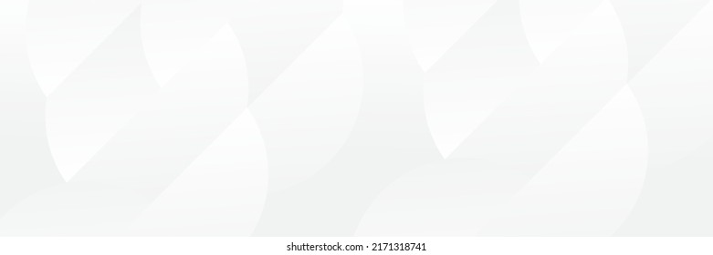 Abstract White Geometric Banner Design Background Stock Vector (Royalty
