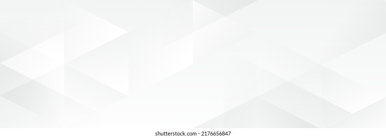Abstract white Geometric banner design background.