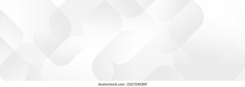 Abstract white Geometric banner design background. - Shutterstock ID 2267240389