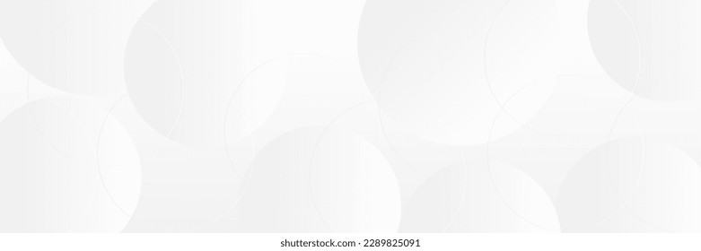 Abstract white Geometric banner design background.