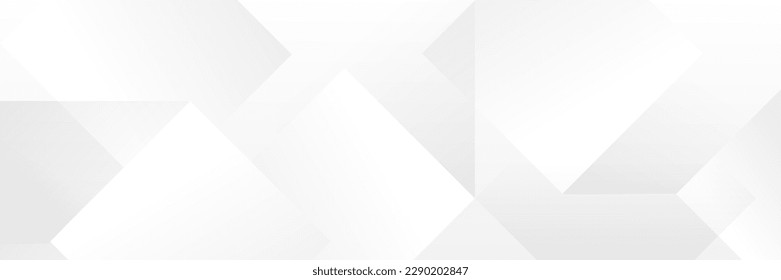Abstract white Geometric banner design background.
