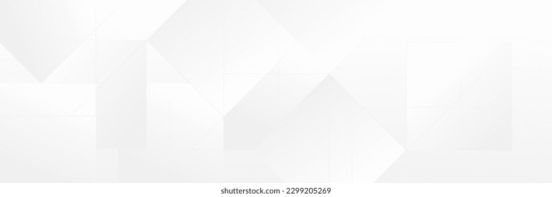 Abstract white Geometric banner design background.