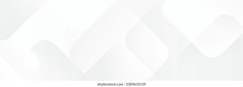 Abstract white Geometric banner design background.