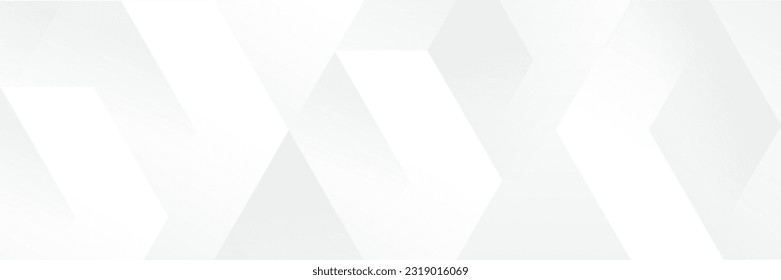 Abstrakter weißer geometrischer Bannerdesign-Hintergrund.