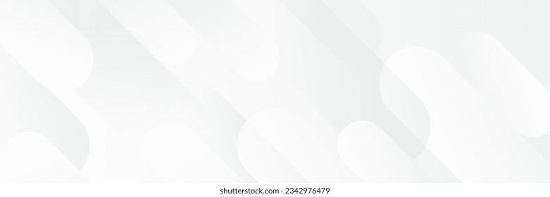 Abstract white Geometric banner design background.