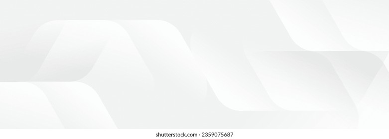 Abstract white Geometric banner design background.
