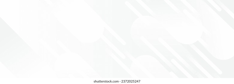 Resumen de fondo de diseño de banner geométrico blanco.