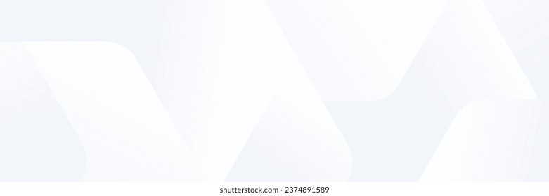 Resumen de fondo de diseño de banner geométrico blanco.