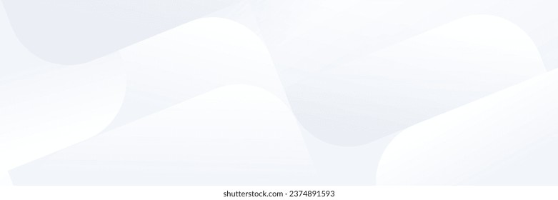 Abstract white Geometric banner design background.