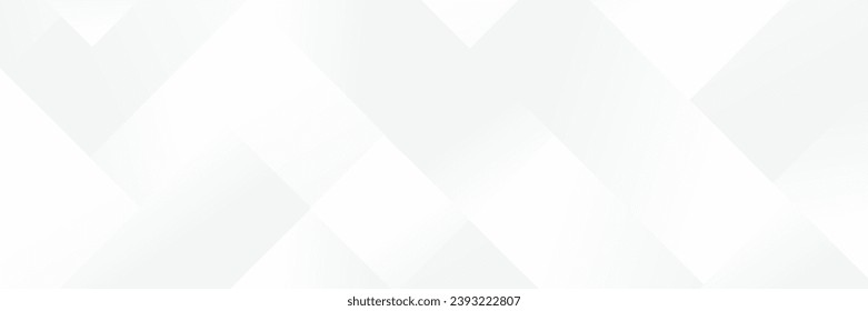 Abstract white Geometric banner design background.
