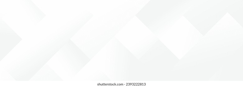 Abstract white Geometric banner design background.