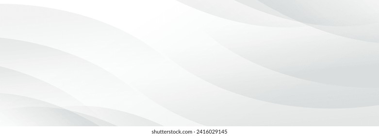 Resumen de fondo de diseño de banner geométrico blanco.
