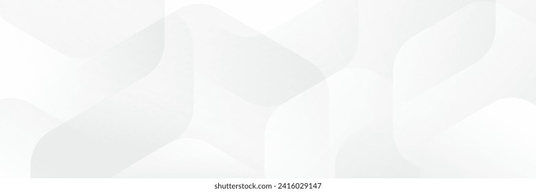 Abstract white Geometric banner design background.