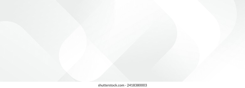 Abstract white Geometric banner design background.