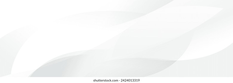 Resumen de fondo de diseño de banner geométrico blanco.