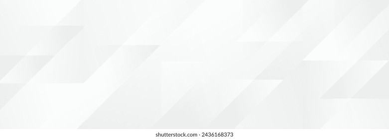 Abstract white Geometric banner design background.