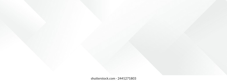 Abstract white Geometric banner design background.