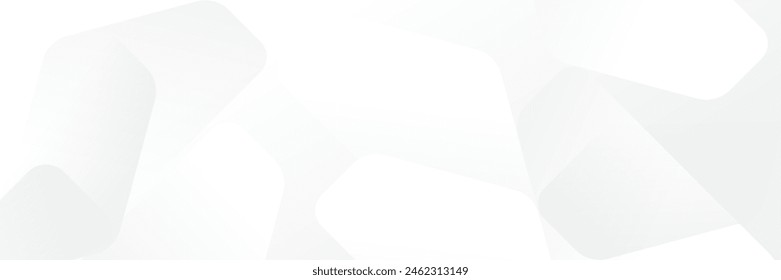 Abstract white Geometric banner design background.