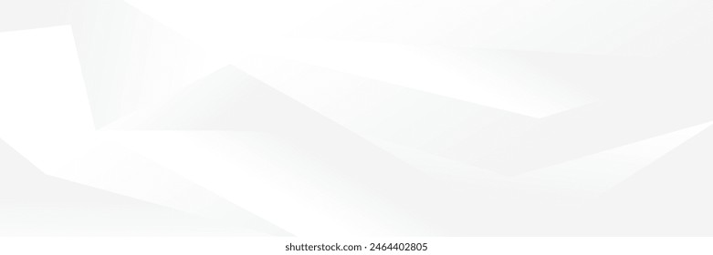 Abstract white Geometric banner design background.