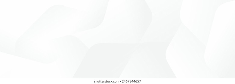 Abstract white Geometric banner design background.