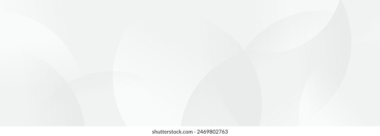 Abstract white Geometric banner design background.
