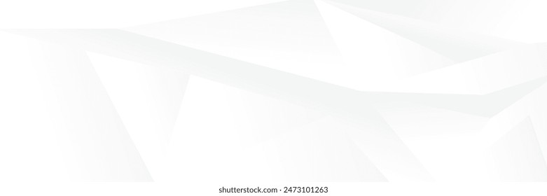 Abstract white Geometric banner design background.