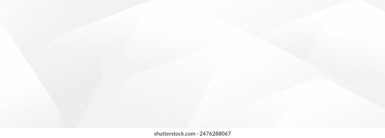 Abstract white Geometric banner design background.