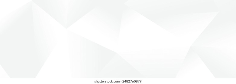 Abstract white Geometric banner design background.