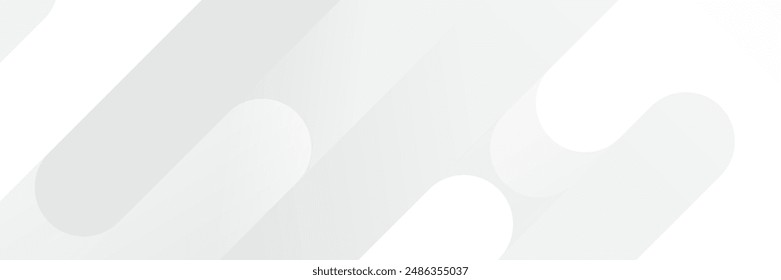 Abstract white Geometric banner design background.