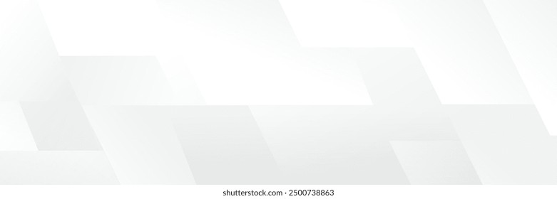 Abstrakter weißer geometrischer Banner-Designhintergrund.
